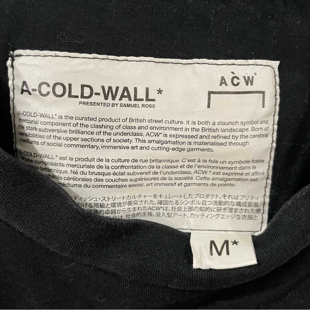 BLACK A-COLD-WALL* TEE - Picture 3 of 3